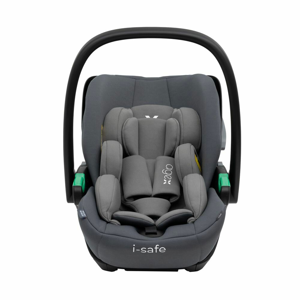 Обзор: Agex i-Safe, автолюлька до 1 года гр.0 (0-13 кг), цвет Grey (серый)