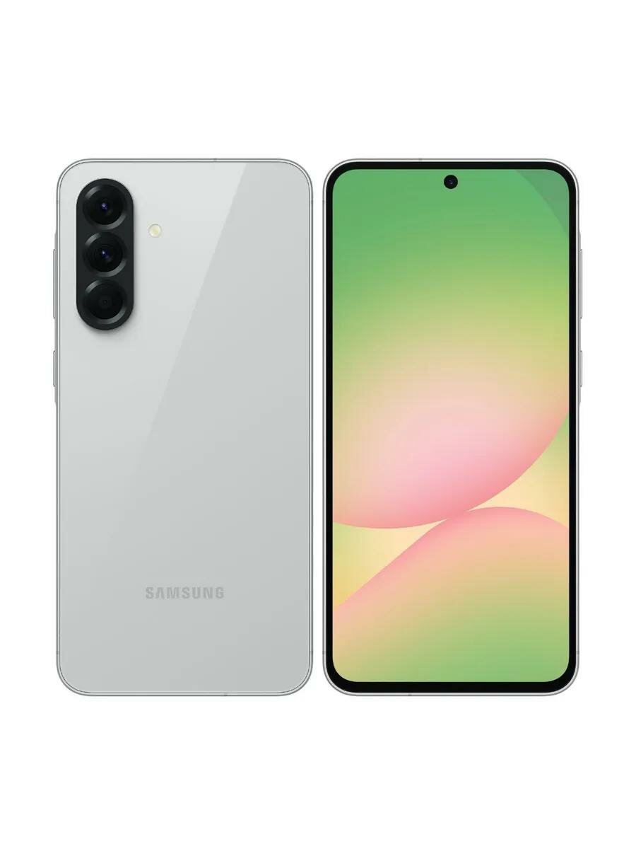 Смартфон Samsung Galaxy A56 5G 12/256Gb, Dual: nano SIM + eSIM, серый (Lightgray)