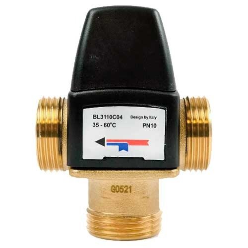 Термостатический смесительный клапан НР 1/2" KV 1.6 м3/ч Zessler (BL3110C02)
