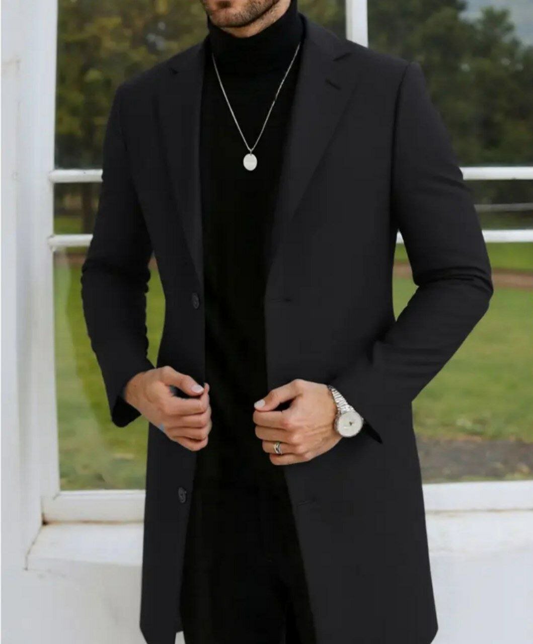 Пальто China Pearl, размер 50, black melange
