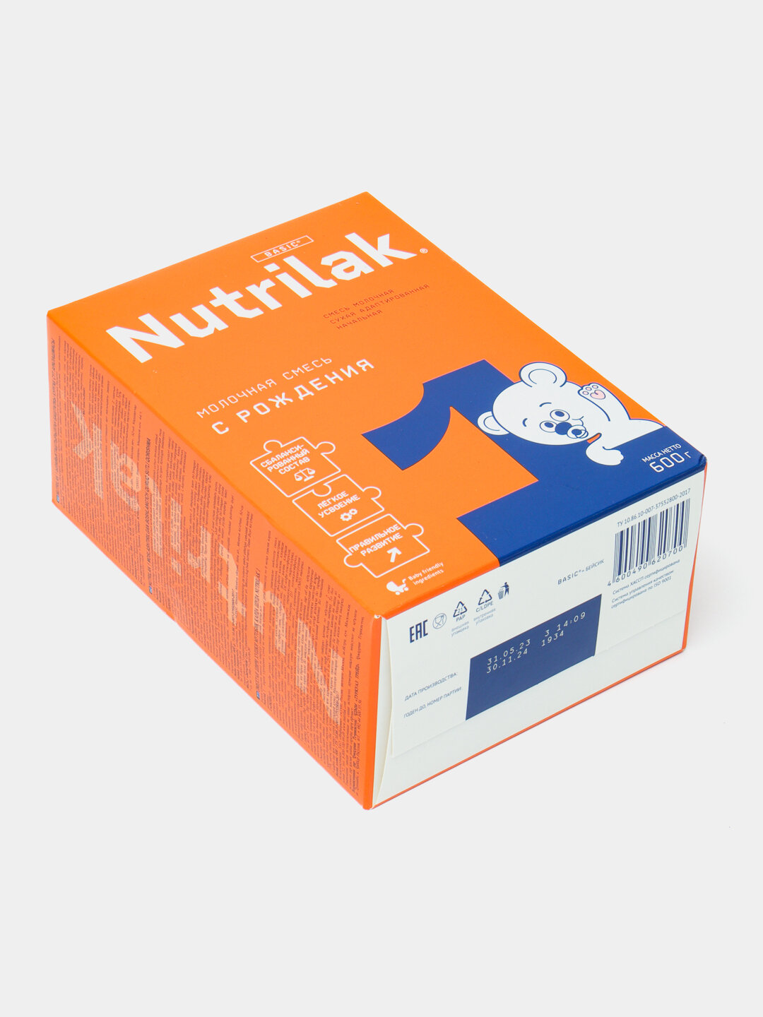 Сухая молочная смесь Nutrilak 1, адаптированная начальная, 600 г — фото 1