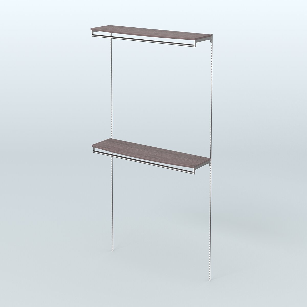 Модульная система Neo Fix №11 со сборными поручнями и закругленными полками ДСП 16 мм (1200 мм) Ясень Анкор темный