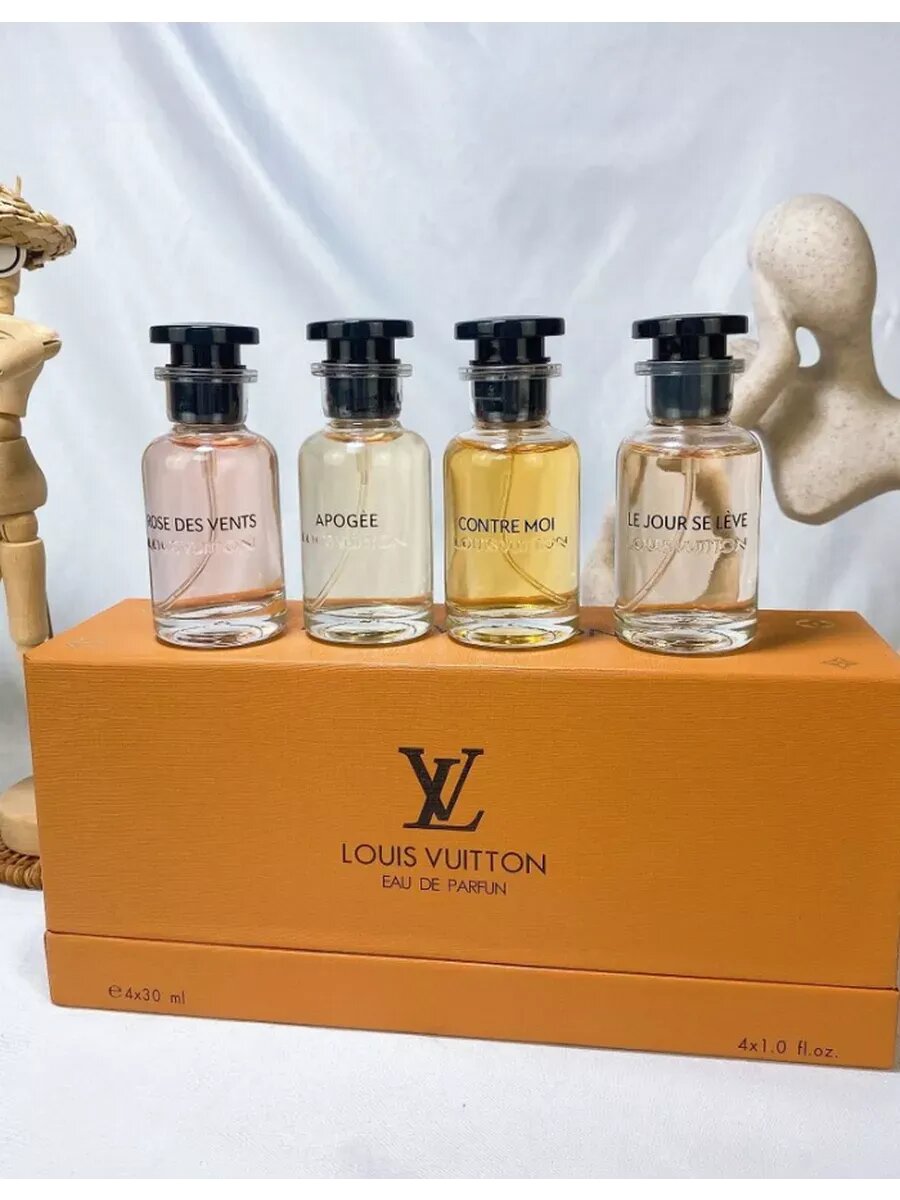 Парфюмерный набор Louis Vuitton Rose des Vents, Turbulences, Matière Noire, Dans La Peau