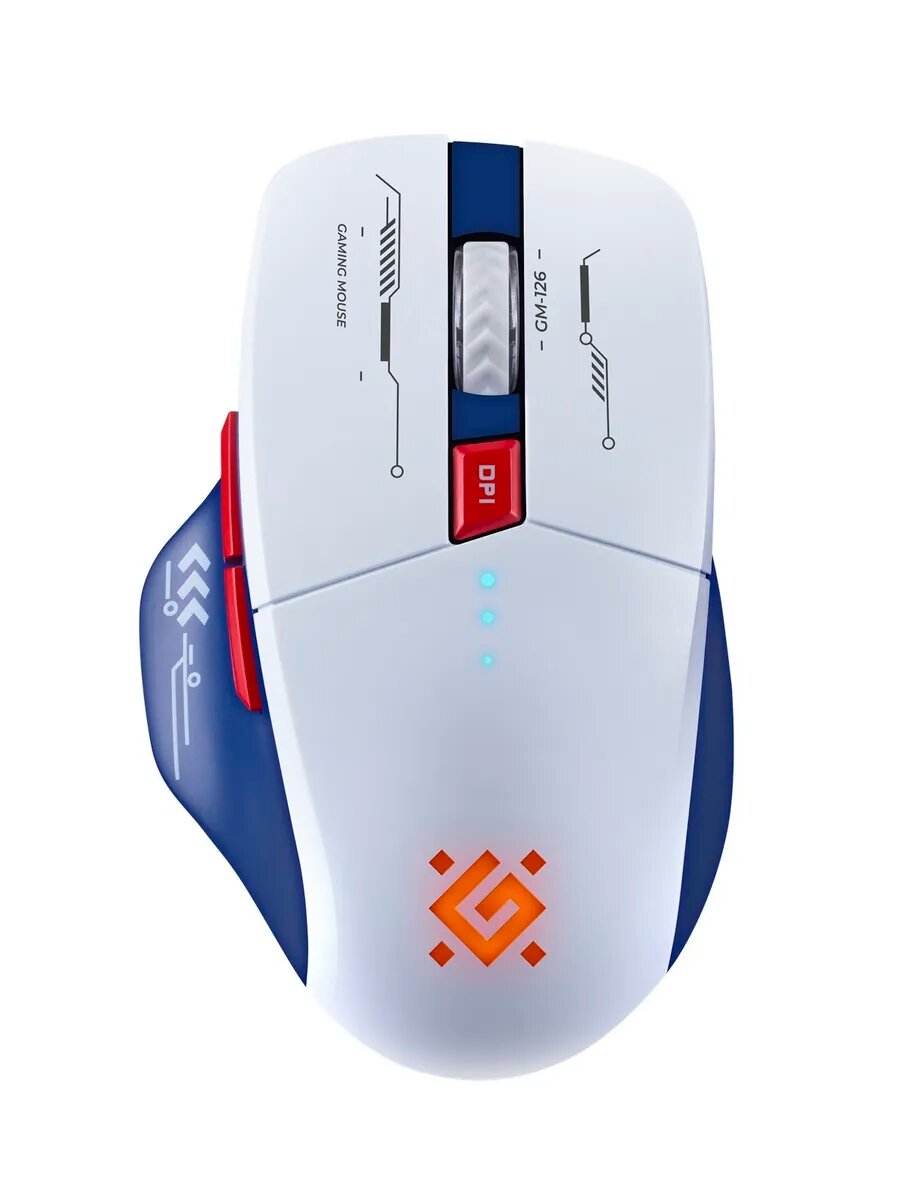Мышь беспроводная (52126) TISA GM-126 Bluetooth белый-синий