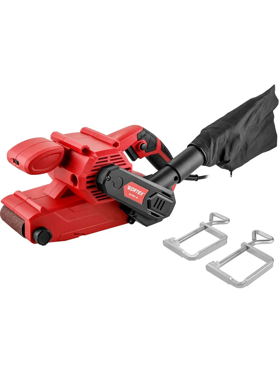 Шлифовальная машинка ленточная Wortex SB 7609-1 AE (900 Вт лента 76х533 мм крепление к столу) (1335708)