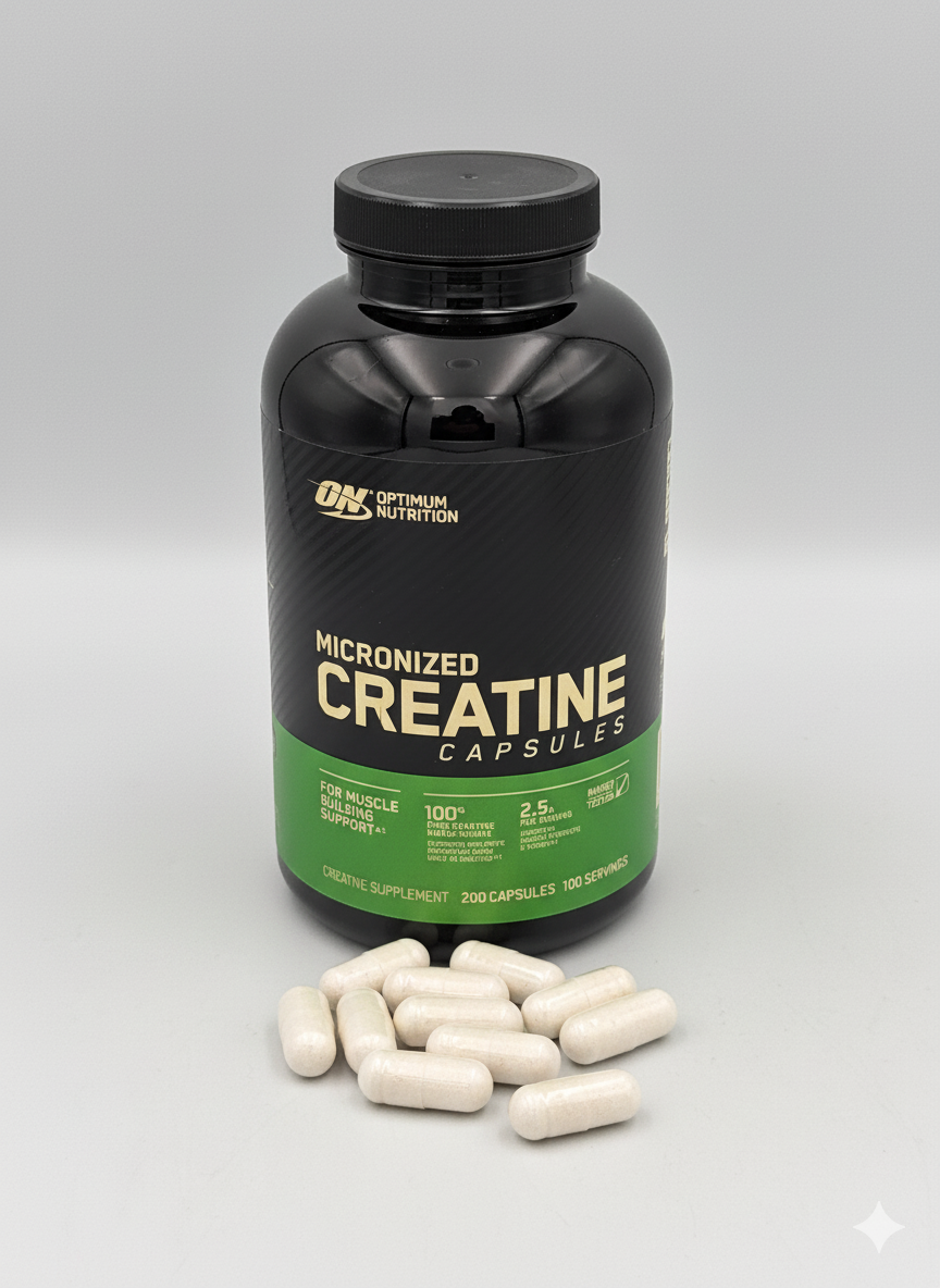 ON Micronized Creatine 200caps, креатин в капсулах 200 капс для мышц