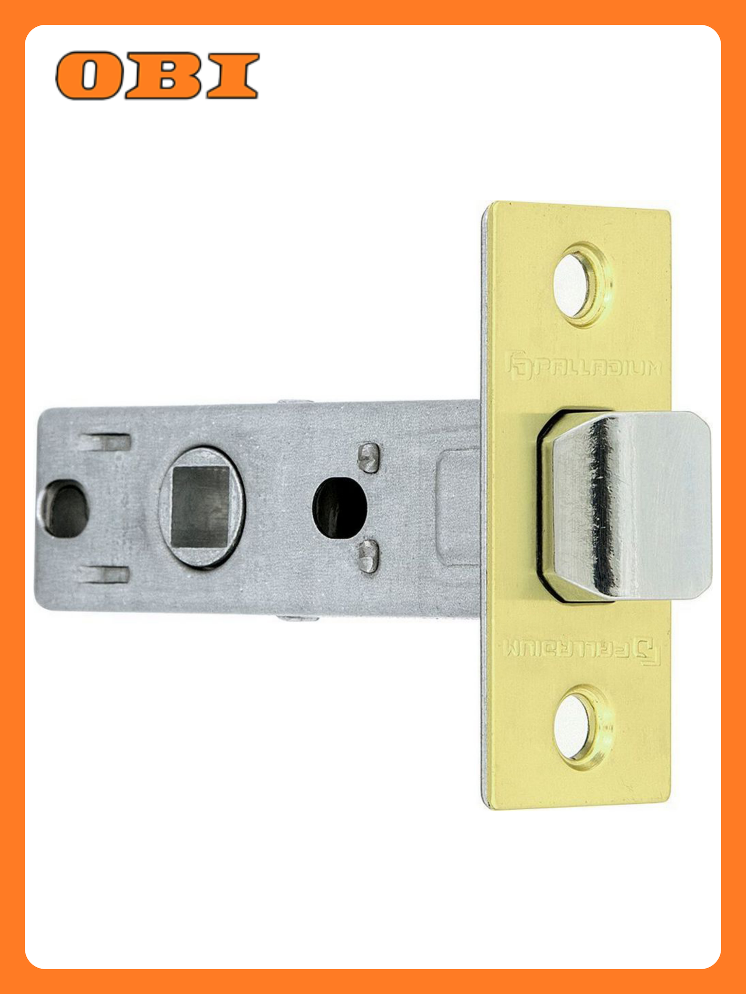 Дверная защелка Palladium врезная цинковый сплав матовое золото