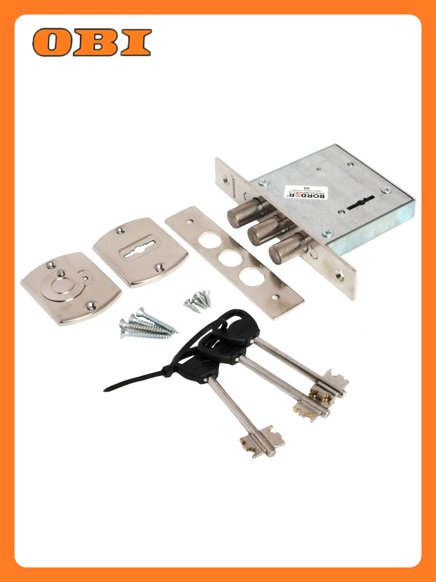 Сувальдный замок BORDER ЗВ 8 8Д хром