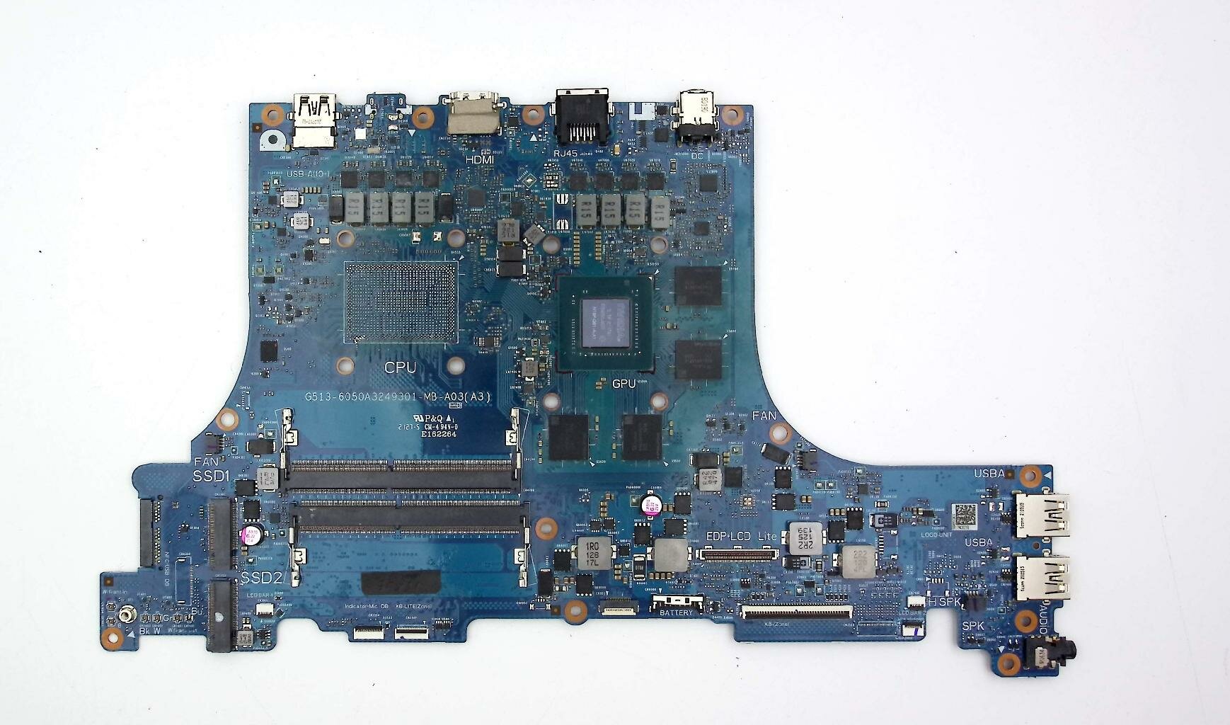 Материнская плата ASUS G513IH донор видеочипа N18P-G61-A-A1