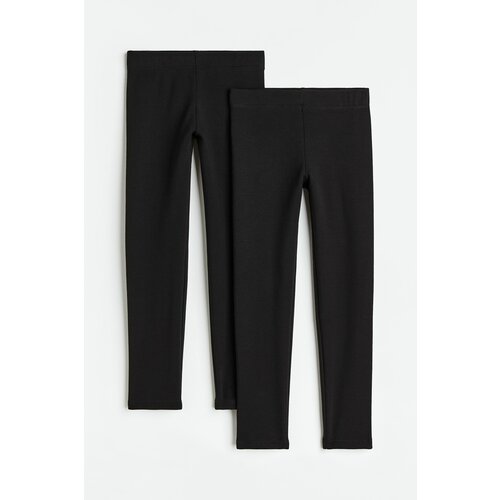 Легинсы H&M, размер 98, черный женские модные леггинсы из искусственного денима облегающие бесшовные леггинсы с высокой талией пикантные длинные джинсы с принтом легг