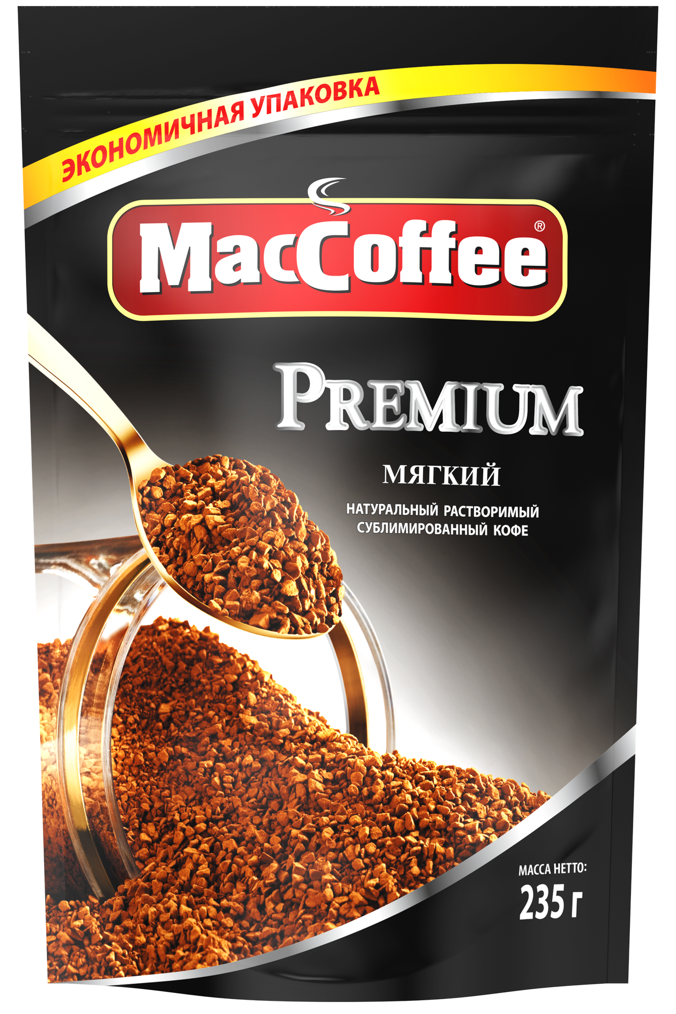 Растворимый кофе MacCoffee Premium, пакет, 235 г