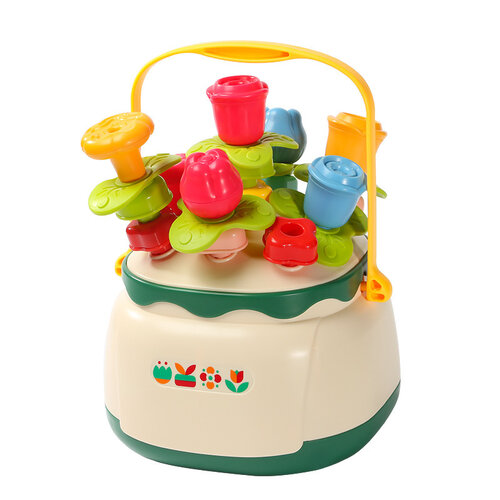 Развивающая игрушка Huanger Cортер Корзина с цветами, 39 аксессуаров, разноцветный