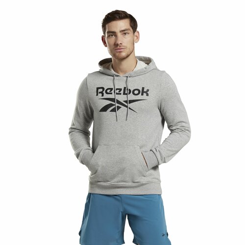 Толстовка Reebok, размер 2XL, серый