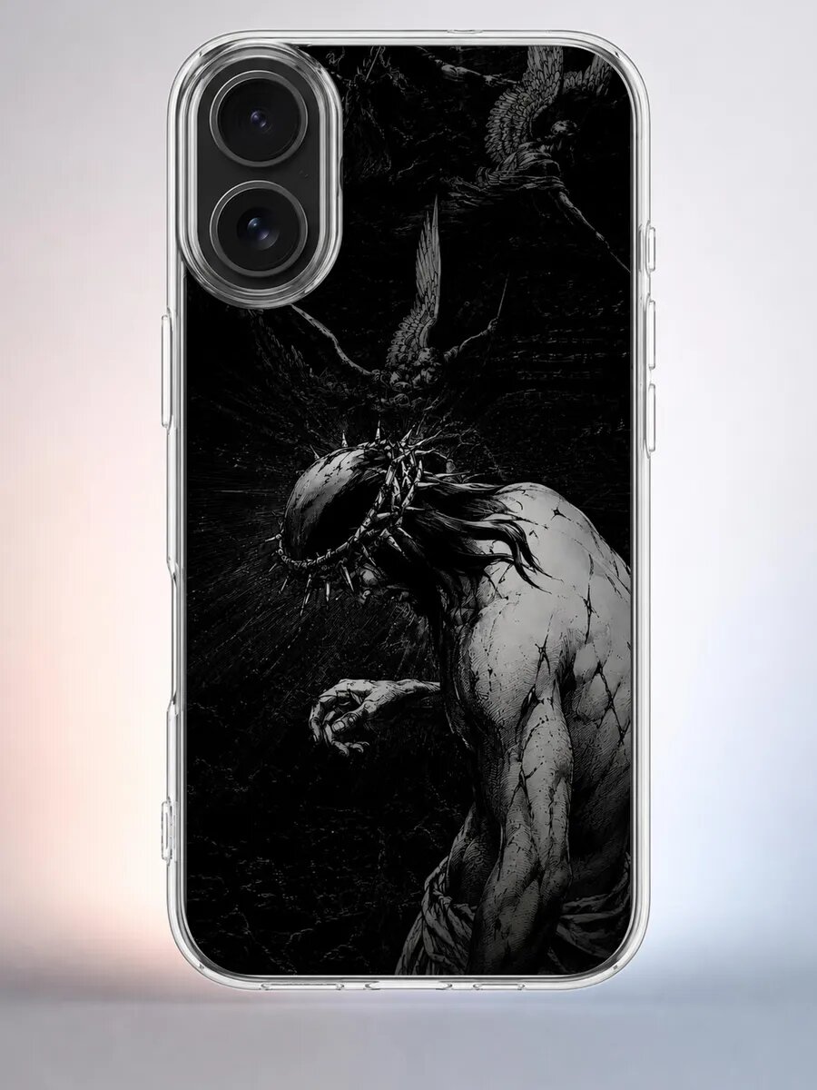 Чехол iPhone 16 горгулья силиконовый