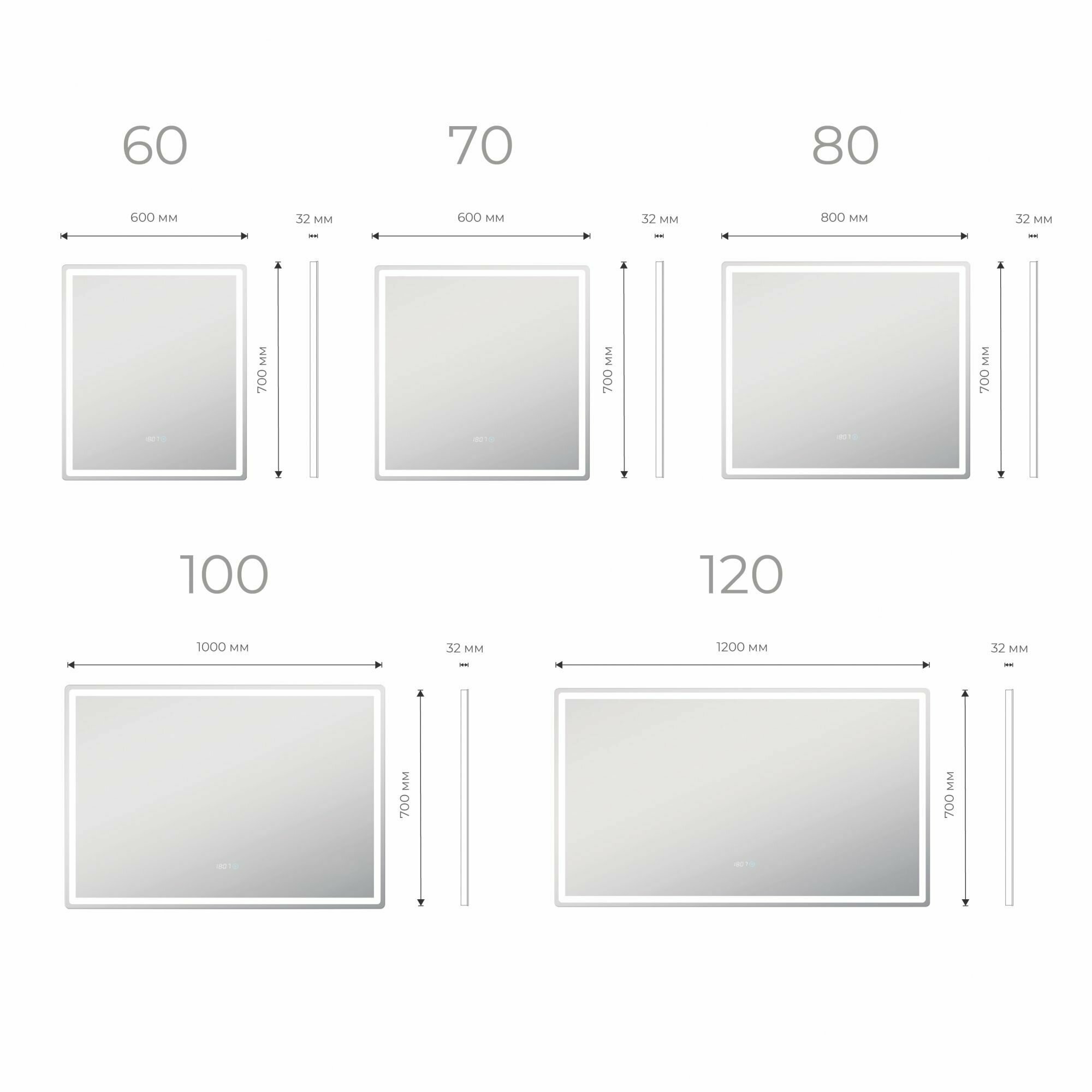 Зеркало VIGO Geometry Comfort 600 z.GEO.60.Comfort - фотография № 10