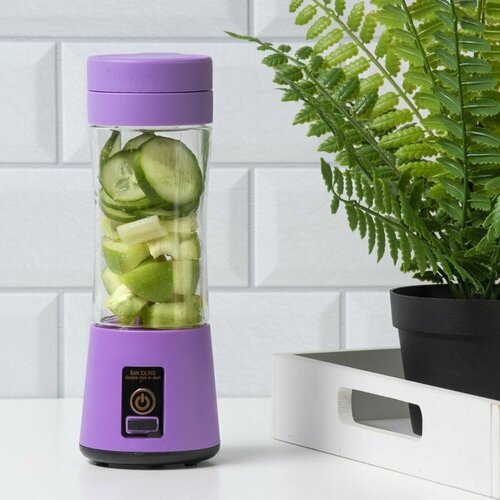 Блендер Luazon LBR-01 портативный 24 Вт 380 мл USB фиолетовый комплект из 2 шт 258500₽