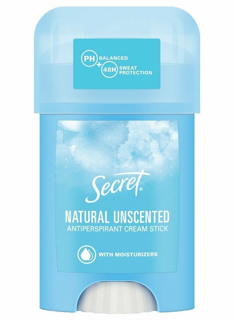 Secret Natural Unscented/Натурель Дезодорант-антиперспирант кремовый