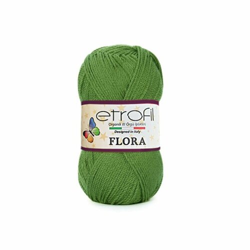 5 мотков Пряжа Etrofil Flora 100% Акрил 100 гр. - 230 м. цвет 70488