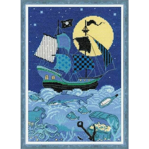 Набор для вышивания «Сотвори Сама» 1511 Пиратский корабль 21*30 см