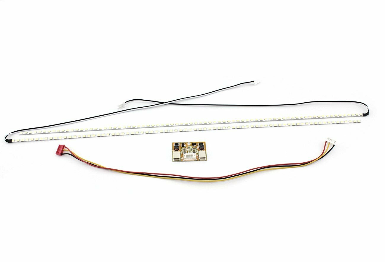 Светодиодная подсветка для 20" 2 линейки 446x3мм + инвертор (комплект)
