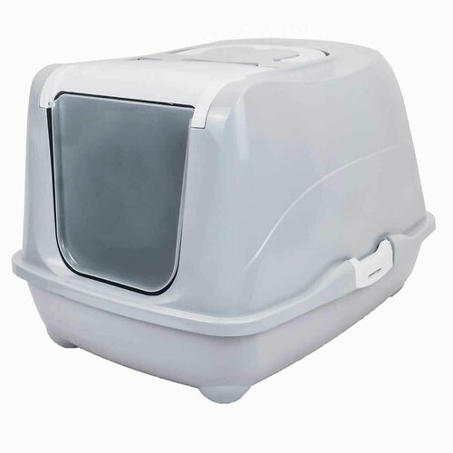 Туалет закрытый большой Дарэлл Zoo-M 57*43*38см светло-серый