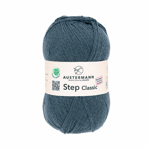 Пряжа Step Classic EXP 75% шерсть 25% полиамид 420 м 100 г Austermann 98214-1012