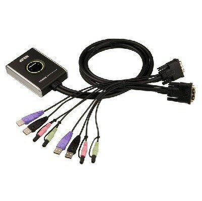 Переключатель электронный ATEN 2-Port USB HDMI/Audio Cable KVM Switch with Remote Port Selector (CS692-AT) - фото №14