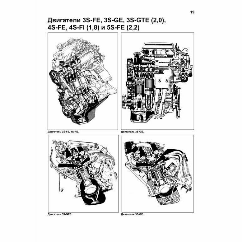 Toyota. Двигатели 3S-FE 5S-FE. Устройство, техническое обслуживание и ремонт - фото №3