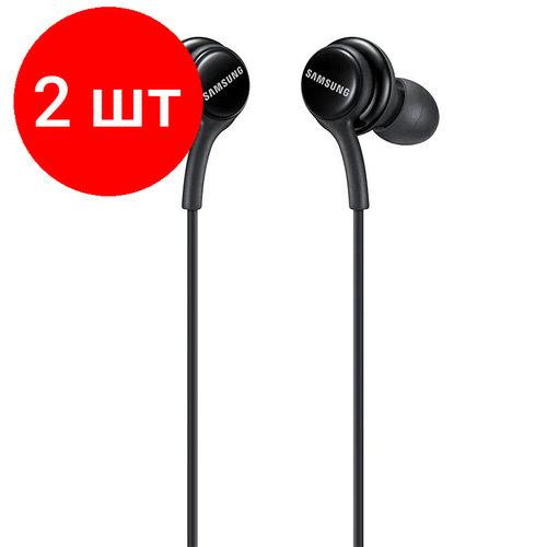 Комплект 2 штук Наушники SAMSUNG SAM-EO-IA500BBEGRU стерео 35mm black гарнитура бп 369300₽