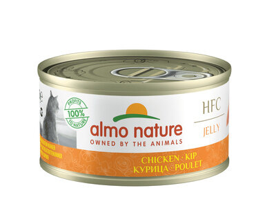 Almo Nature Консервы для Кошек "Курица" в желе (HFC - Jelly - Chicken) 70 гр 4 шт