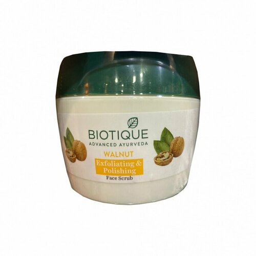 Очищающий скраб для лица с маслом грецкого ореха (BIO NUT walnut scrub Biotique) | Биотик 175г шампунь для волос с маслом грецкого ореха biotique bio walnut bark 120 мл