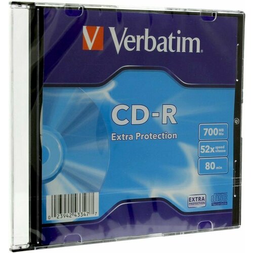CD-диск Verbatim 43347, slim case (200 шт)