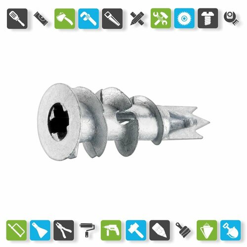 Дюбель для гипсокартона SWFS DRV металл, без шурупа (3000 шт)