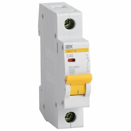 Выключатель автоматический iek karat ва47-29 1р 40а 45ка 699₽