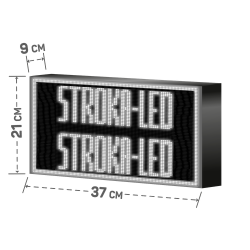 Бегущая строка Led рекламная вывеска/ панель/37х21