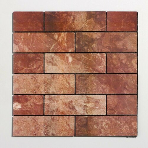 Панель самоклеящаяся 3030см мягкая кирпич 398₽