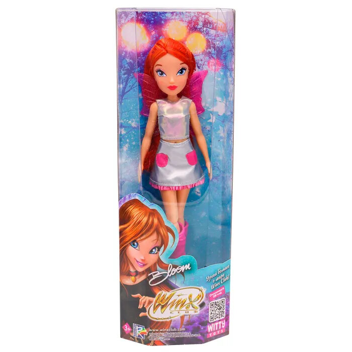 Кукла Winx Club Космическая Блум с крыльями, 24 см, IW01292201 розовый