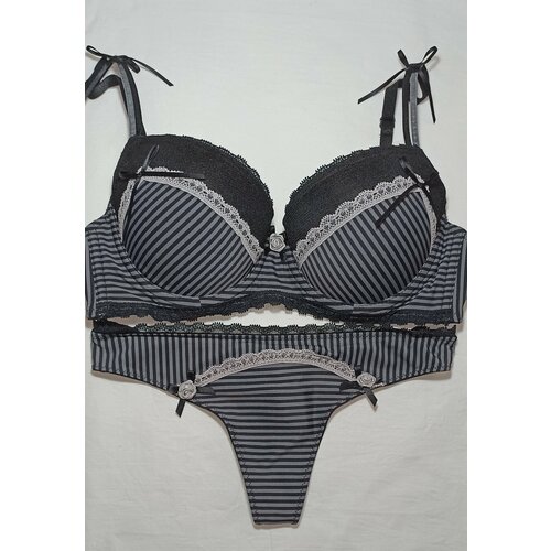 Комплект нижнего белья infinity lingerie, размер 70D,42, черный трусы infinity l 102 набивка 31204120961 vivana