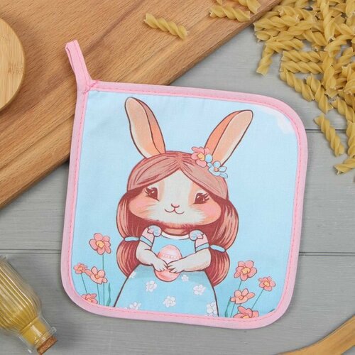 Прихватка Этель Светлая пасха 19х19 саржа100 хл ватин 250гм2 616₽