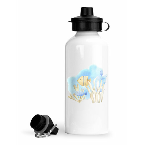 фото Спортивная бутылка под водой две рыбки luzimuzi