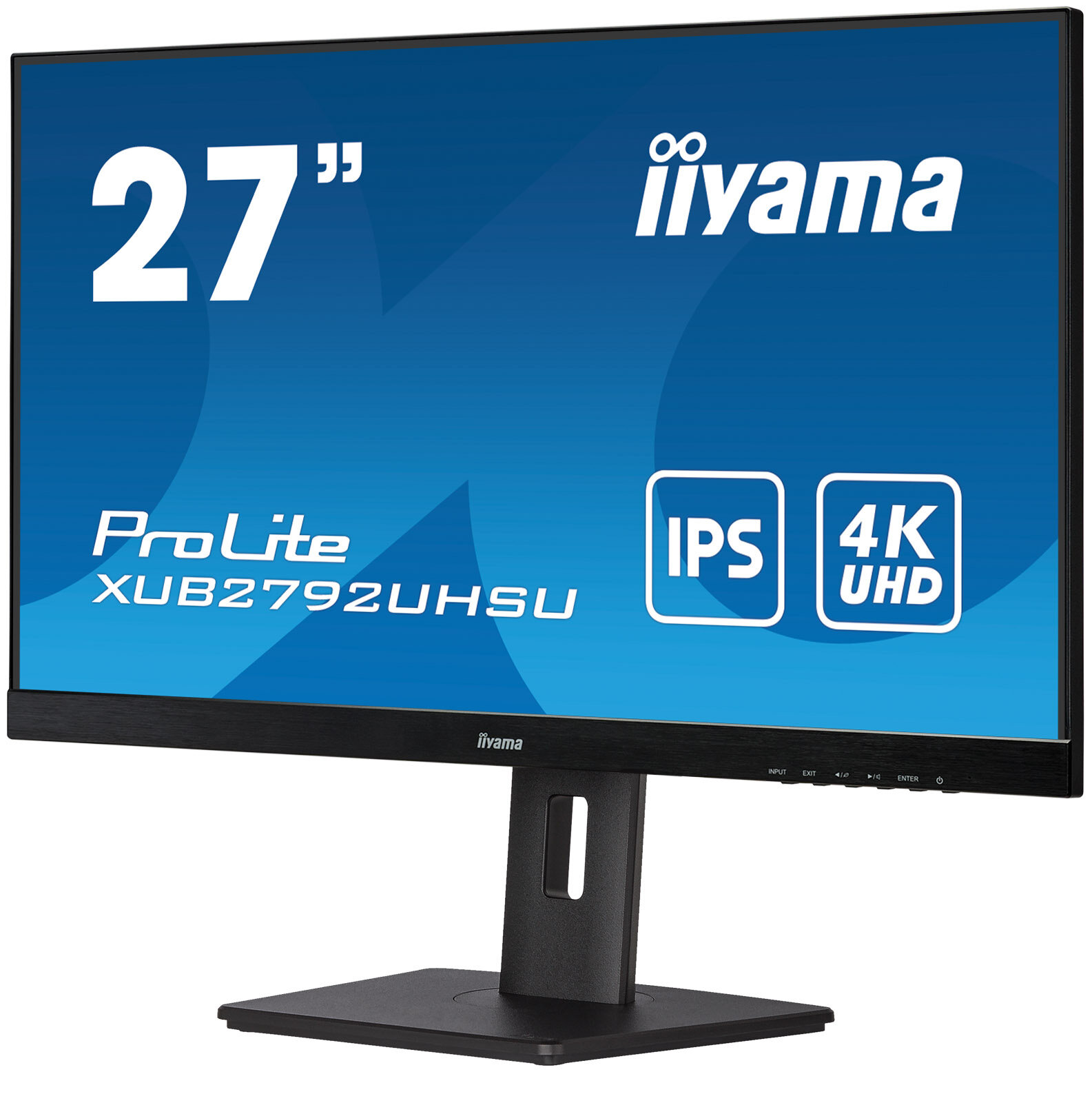 LCD IIYAMA 27" XUB2792UHSU-B5 {IPS 3840x2160 60Hz 4ms 178/178 350cd 1000:1 10bit(8bit+FRC) DVI HDMI2.0 DisplayPort1.2