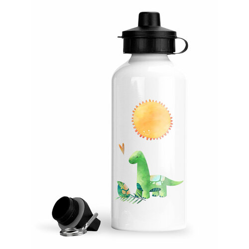 Спортивная бутылка Luzimuzi для воды Динозаврик с длинной шеей и солнышко игрушка прыгун динозаврик с длинной шеей