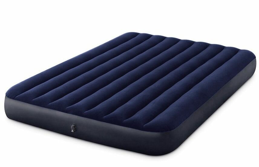 INTEX Матрас надувной CLASSIC DOWNY AIRBED 152x203x25 см . Арт.64759