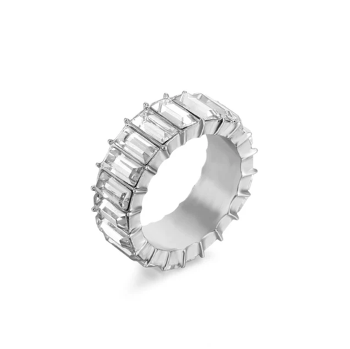 Кольцо, циркон, размер 16, белый, серебряный