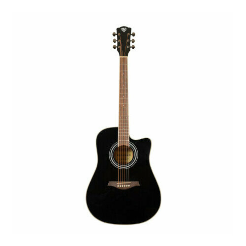 Акустическая гитара Rockdale Aurora D6-E Gloss C BK