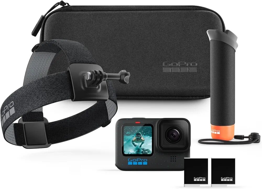Экшн-камера GoPro 12 Special Bundle, 27.6МП, чёрный — фото 1