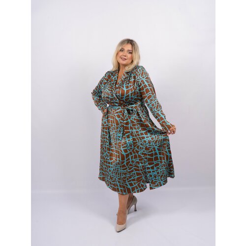 фото Платье размер 58, коричневый 365 clothes