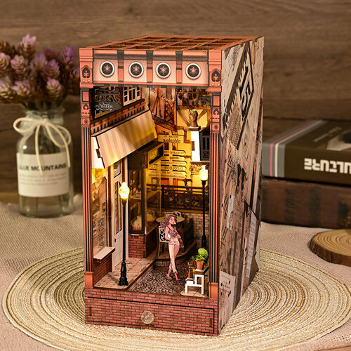 Румбокс Know Me Узкие улицы Лондона, с подсветкой, шкатулка, конструктор вставка для книг, шкатулка - KMSL-11