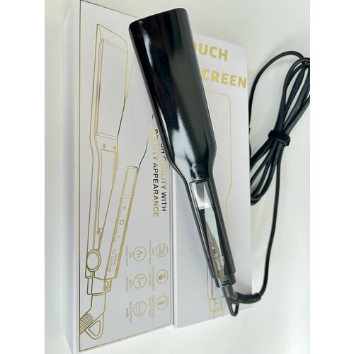 Выпрямитель Утюжок для кератина ботокса широкие титановые пластины Professional Hair TouchScreen черный блеск 420000₽