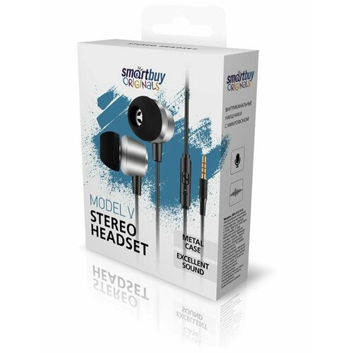 Гарнитура SMARTBUY SBH-012-V-K MODEL V черныйсерый 858₽